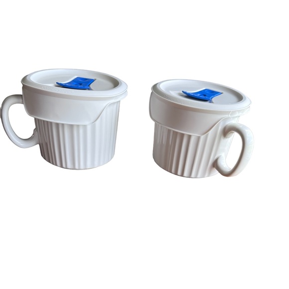 Corningware Dining Corningware 3 Oz Soup Mugs With Lids Poshmark